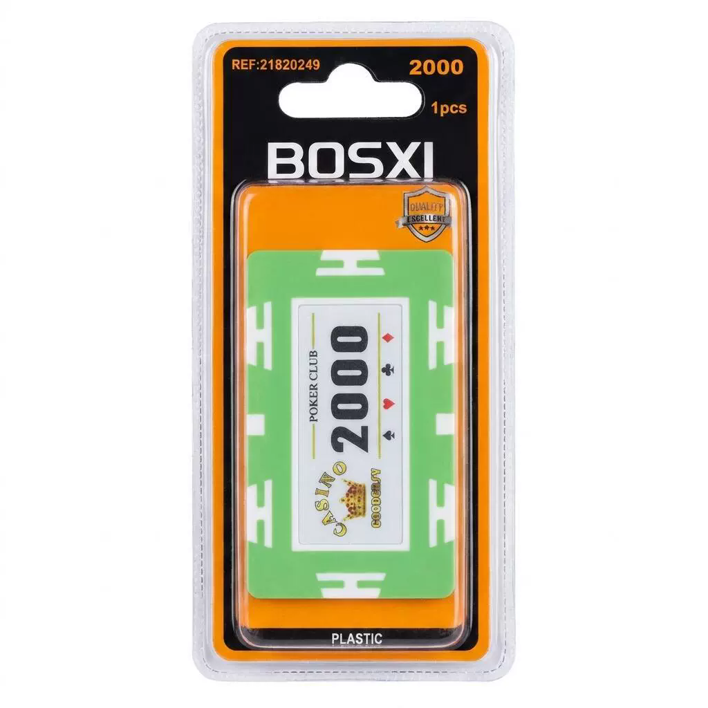 Poker chips with five-star film, square card chips, thick plastic chips, mahjong chips