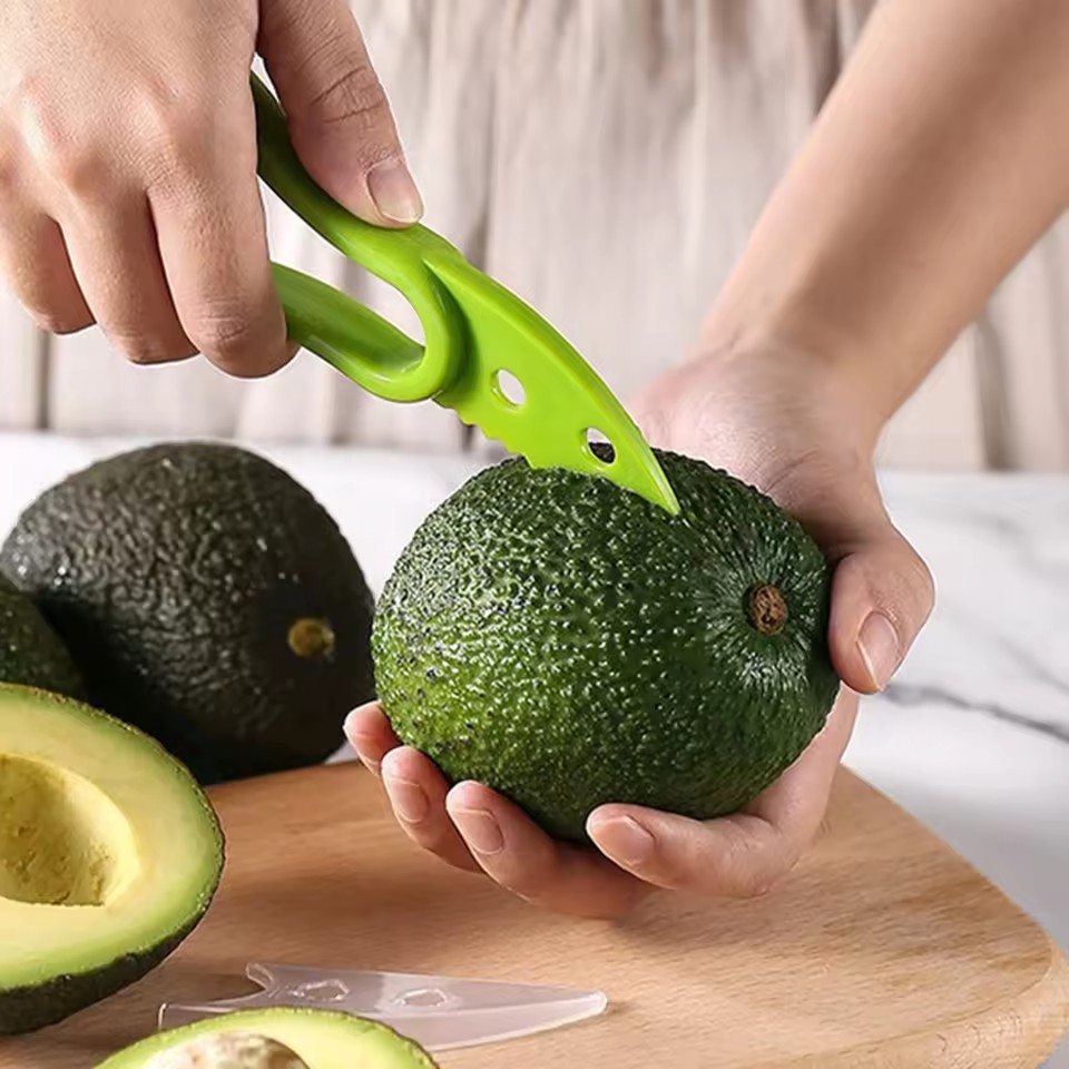 Multifunctional 3 in 1 Avocado Slicer, Outdoor Home Kitchen Camping Accessories Tools