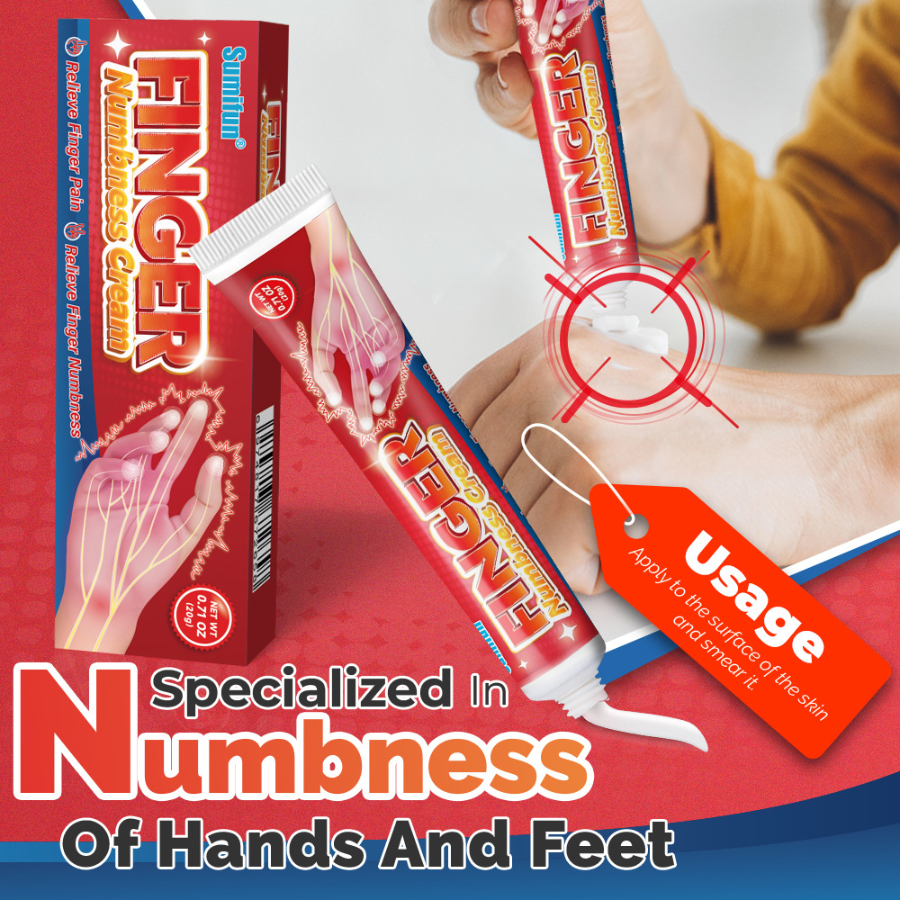 Finger Numbness Topical Cream Joint Pain Treat Soothing Massage Using Natural Herbal Formula For Treatment Cream B2-1089