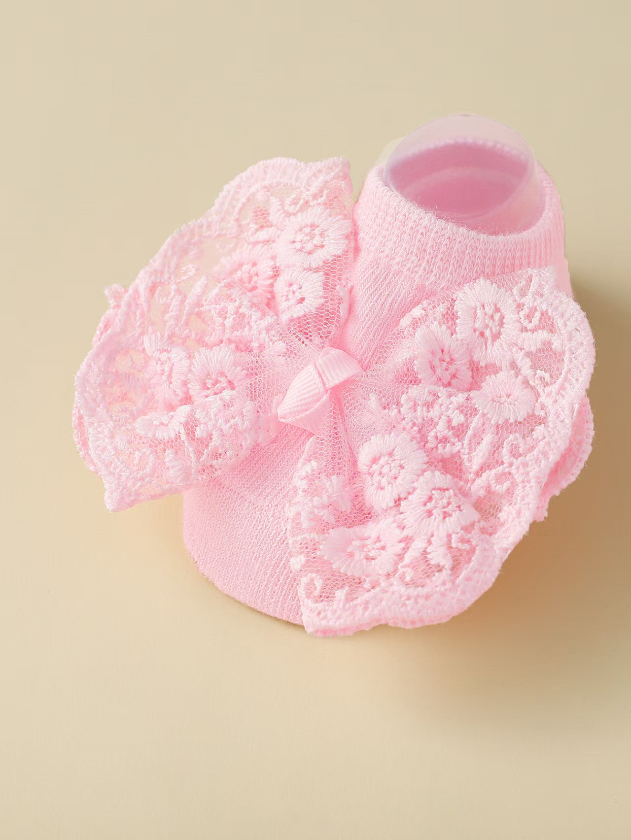Baby Girls Flat Shoes, Soft Sole Bowknot Flower Print Non-slip Indoor Outdoor Toddler Shoes 0-12M