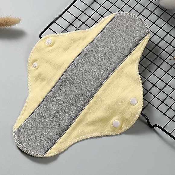 3Pcs Reusable Adult Diaper Incontinence Pads Menstrual Cloth Non-slip Soft Pads Washable Panty Liners Feminine Hygiene Pad FA-499