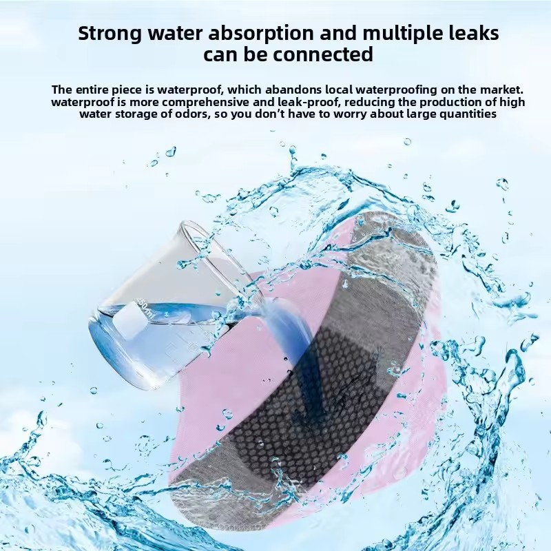 3Pcs Reusable Adult Diaper Incontinence Pads Menstrual Cloth Non-slip Soft Pads Washable Panty Liners Feminine Hygiene Pad FA-499