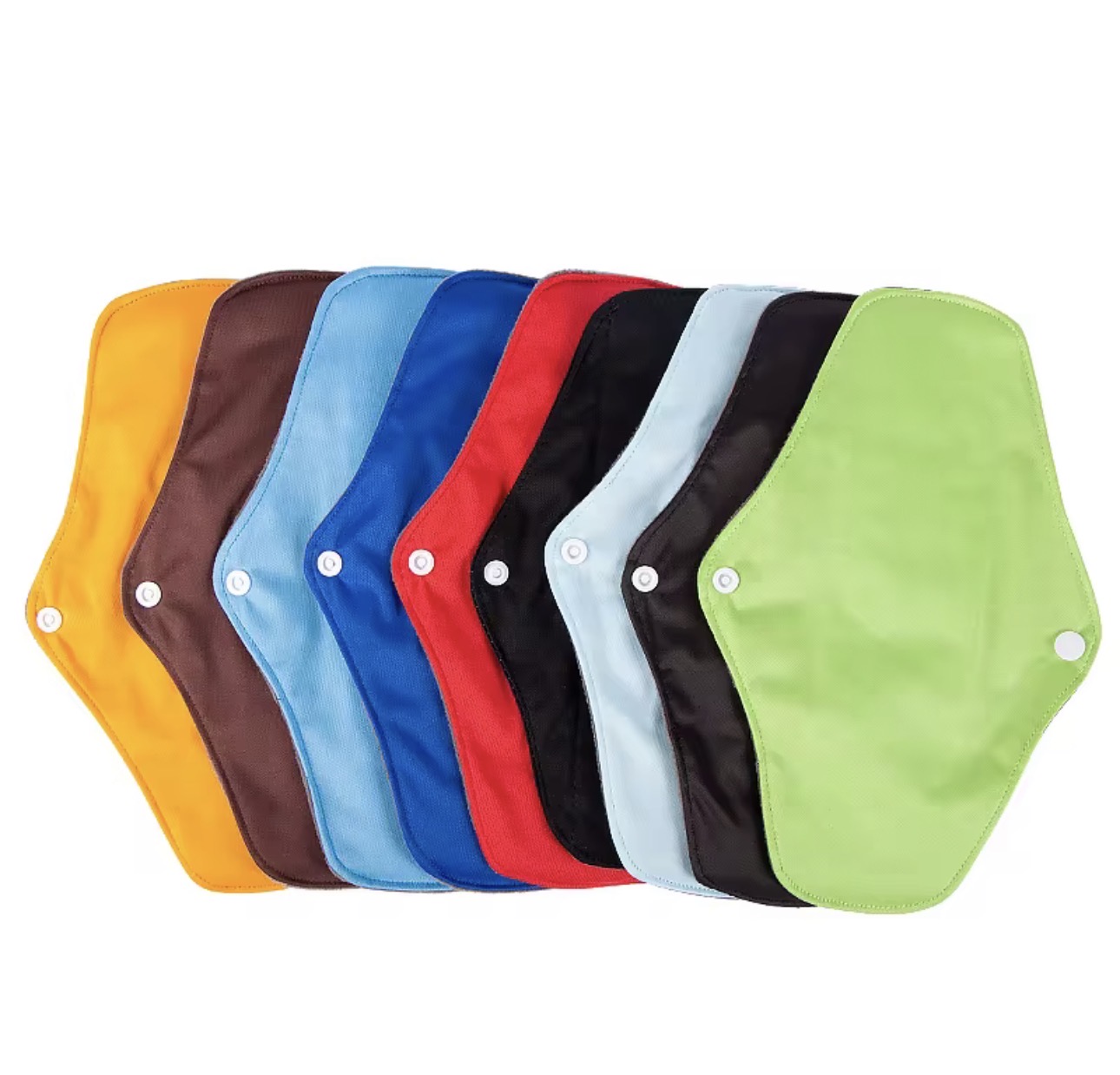 Leak proof & Odor free, Breathable Random colour bamboo cloth Reusable Washable Sanitary pad, sanitary towel for postpartum care and organic for first period, gentler feeling