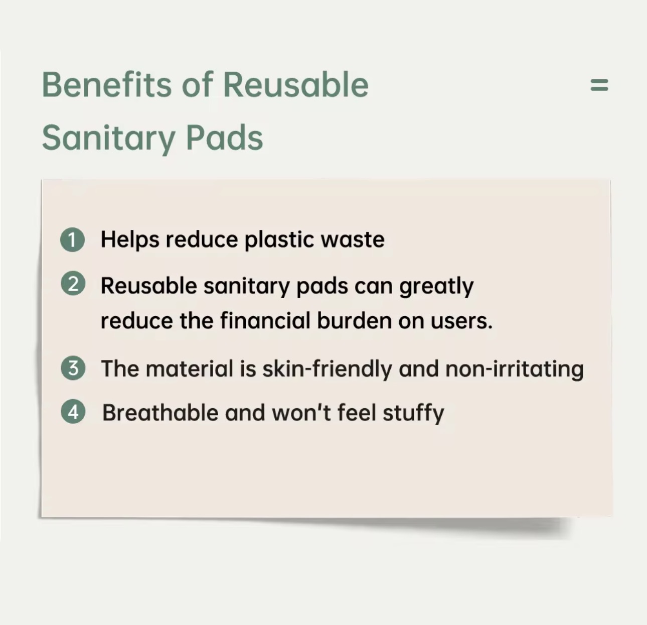 Leak proof & Odor free, Breathable Random colour bamboo cloth Reusable Washable Sanitary pad, sanitary towel for postpartum care and organic for first period, gentler feeling