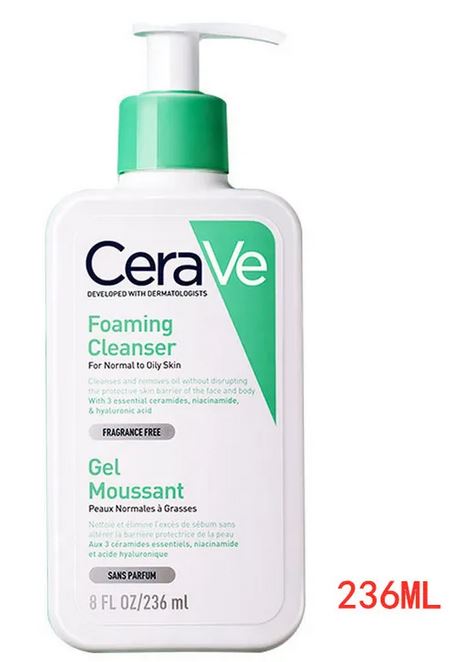 CeraV Foaming Cleanser For normal to Oily Skin, anti acne, acne prone skin, eczema skin