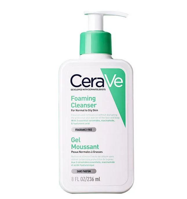 CeraV Foaming Cleanser For normal to Oily Skin, anti acne, acne prone skin, eczema skin
