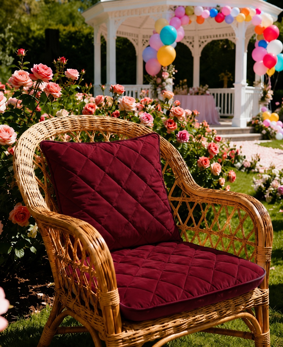 Luxury Velvet Quilted Indoor/Outdoor Chair Cushion Set – 22" x 22" x 4"