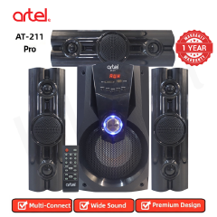 Artel 3.1CH Bluetooth Speaker System with Subwoofer - Multimedia Home Audio 65W PMPO 20000W USB/SD/FM Remote Control 1 Year Warranty