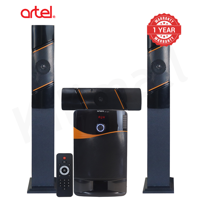 Artel AT-107T 3.1CH Multimedia Bluetooth Subwoofer Speaker, 20000W High Power Home Audio System Supports Bluetooth/USB/SD/FM Multi-Mode Playback, Remote Control Included, 1 Year Warranty.