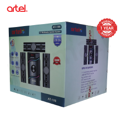 Artel AT-108 3.1CH Multimedia Bluetooth Subwoofer Speaker, 20000W High Power Home Audio System Supports Bluetooth/USB/SD/FM Multi-Mode Playback, Remote Control,1 Year Warranty.