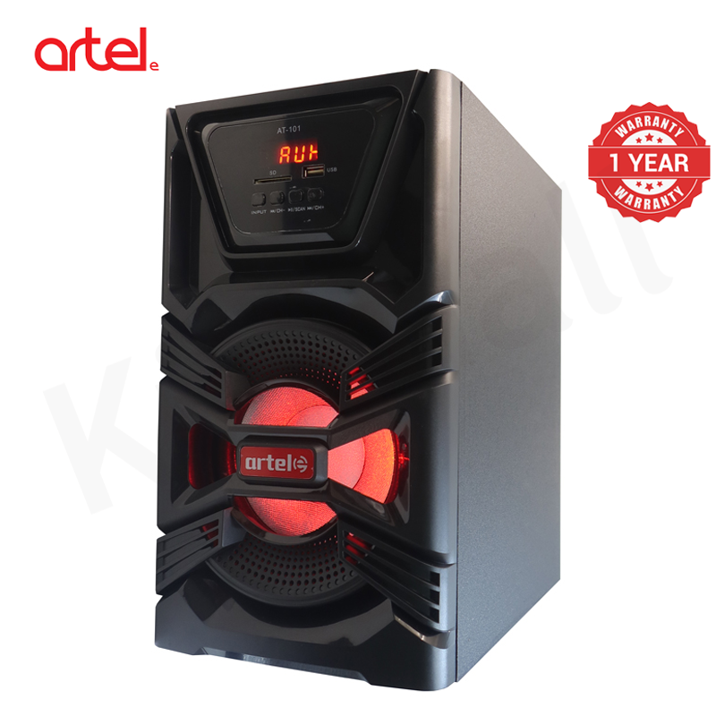 Artel AT-101 3.1CH Multimedia Bluetooth Subwoofer Speaker, 20000W PMPO High Power Home Audio System with Bluetooth/USB/SD/FM/AUX Multi-Mode Playback, RGB Light Effect, Remote Control 1 Year Warranty