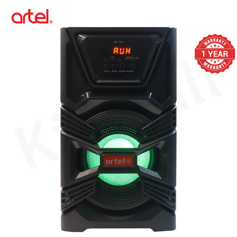 Artel AT-101 3.1CH Multimedia Bluetooth Subwoofer Speaker, 20000W PMPO High Power Home Audio System with Bluetooth/USB/SD/FM/AUX Multi-Mode Playback, RGB Light Effect, Remote Control 1 Year Warranty