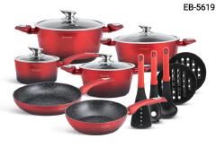 PRICE DROP! PRICE DROP! 🔥15-Pc Edenberg Non-Stick Cookware Set ✨Upgrade your kitchen with this stylish, quality & versatile cookware set!