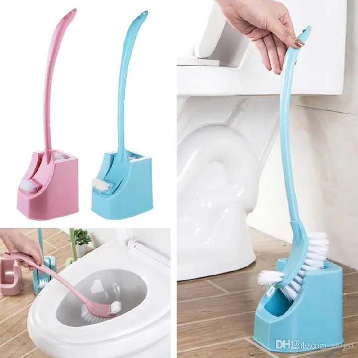 NEW ARRIVALS !!🔥🔥 TOILET BRUSH.Double Sided Toilet Brush And Holder, Professional cleaning set with dense bristles and strong handle, you can reach hard-to-reach areas with perfect cleaning results