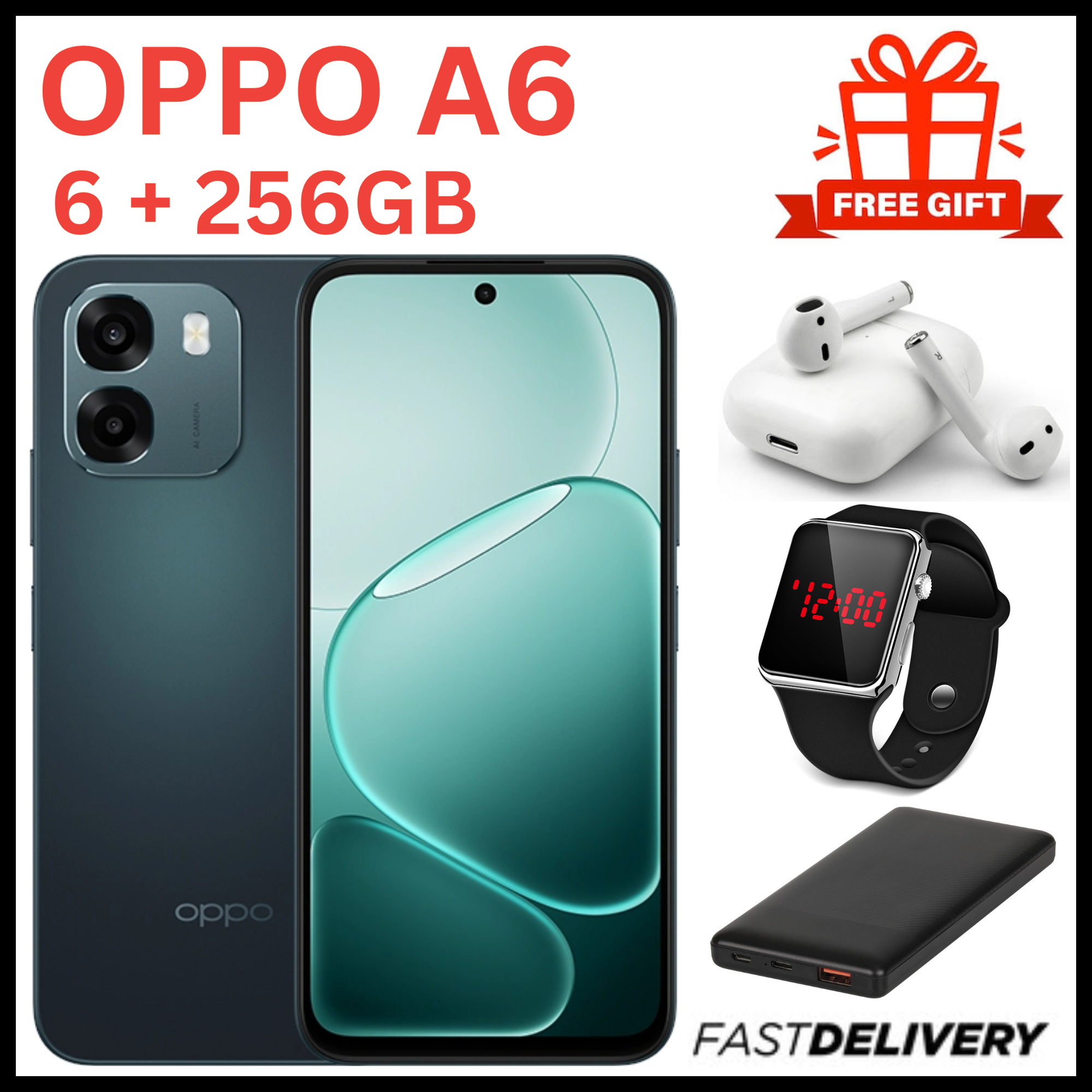 [NEW ARRIVALS] BRAND NEW OPPO A6 4G Massive 7,000 mAh battery, 45W SUPERVOOC Flash Charge,6.75-inch IPS LCD panel,120Hz, 6GB/8GB RAM + 256GB