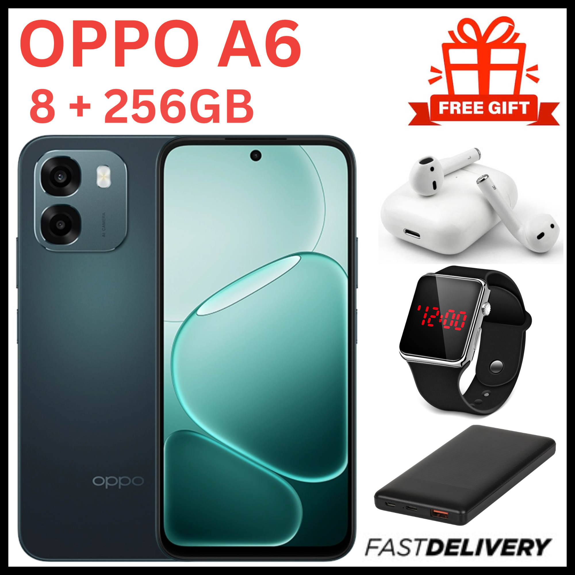 [NEW ARRIVALS] BRAND NEW OPPO A6 4G Massive 7,000 mAh battery, 45W SUPERVOOC Flash Charge,6.75-inch IPS LCD panel,120Hz, 6GB/8GB RAM + 256GB