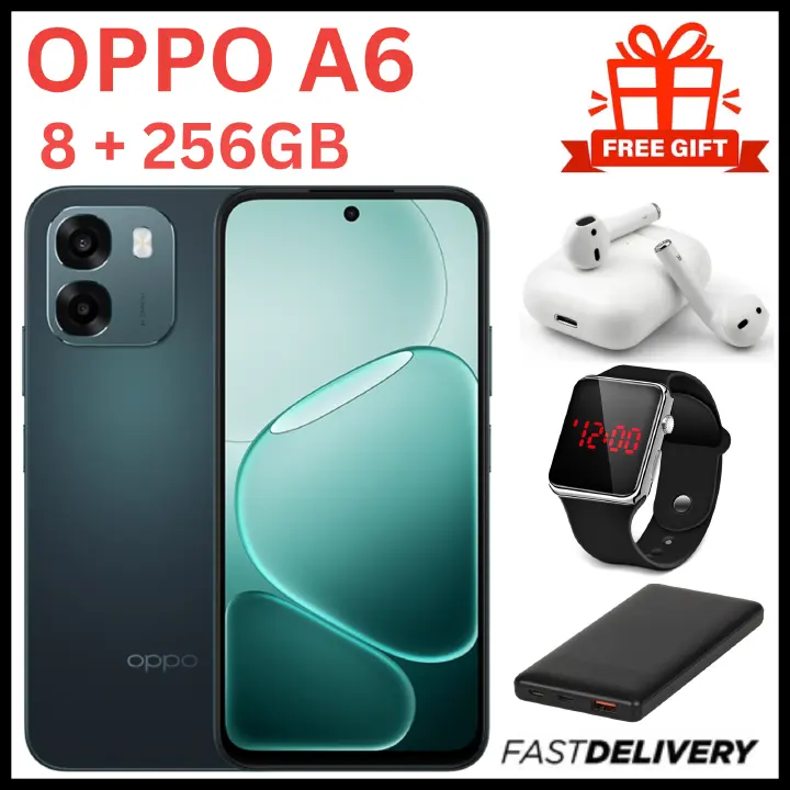 [NEW ARRIVALS] BRAND NEW OPPO A6 4G Massive 7,000 mAh battery, 45W SUPERVOOC Flash Charge,6.75-inch IPS LCD panel,120Hz, 6GB/8GB RAM + 256GB
