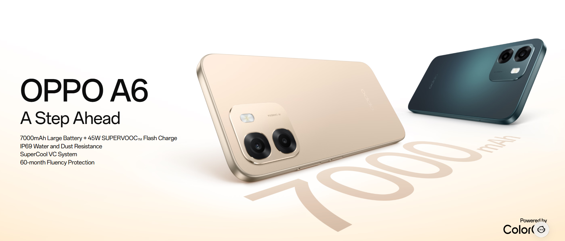 [NEW ARRIVALS] BRAND NEW OPPO A6 4G Massive 7,000 mAh battery, 45W SUPERVOOC Flash Charge,6.75-inch IPS LCD panel,120Hz, 6GB/8GB RAM + 256GB