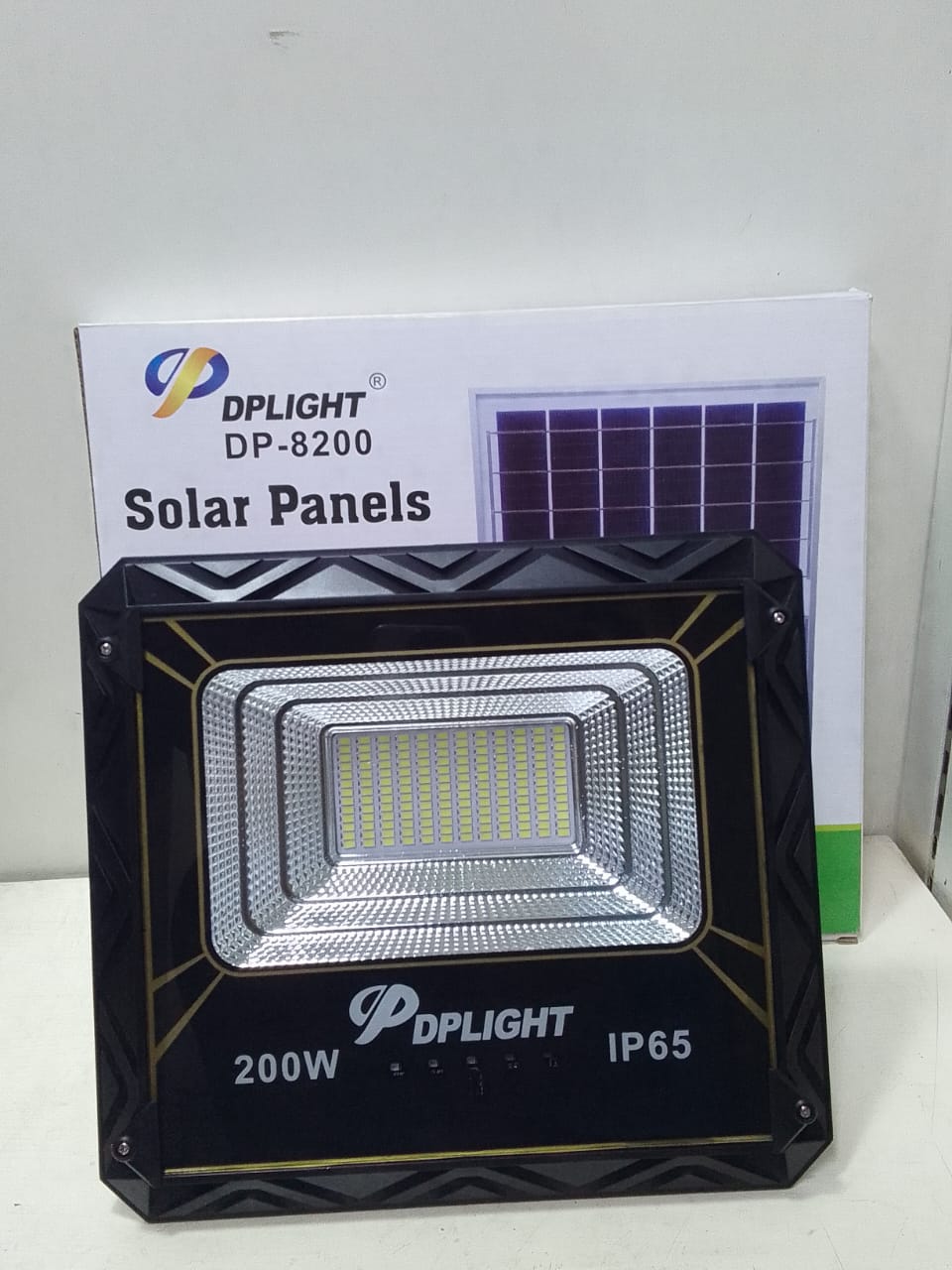 Dp Light 100W Solar Floodlight With Remote Control – DPLight DP-8200 IP65 Waterproof & Solar Panel Kit