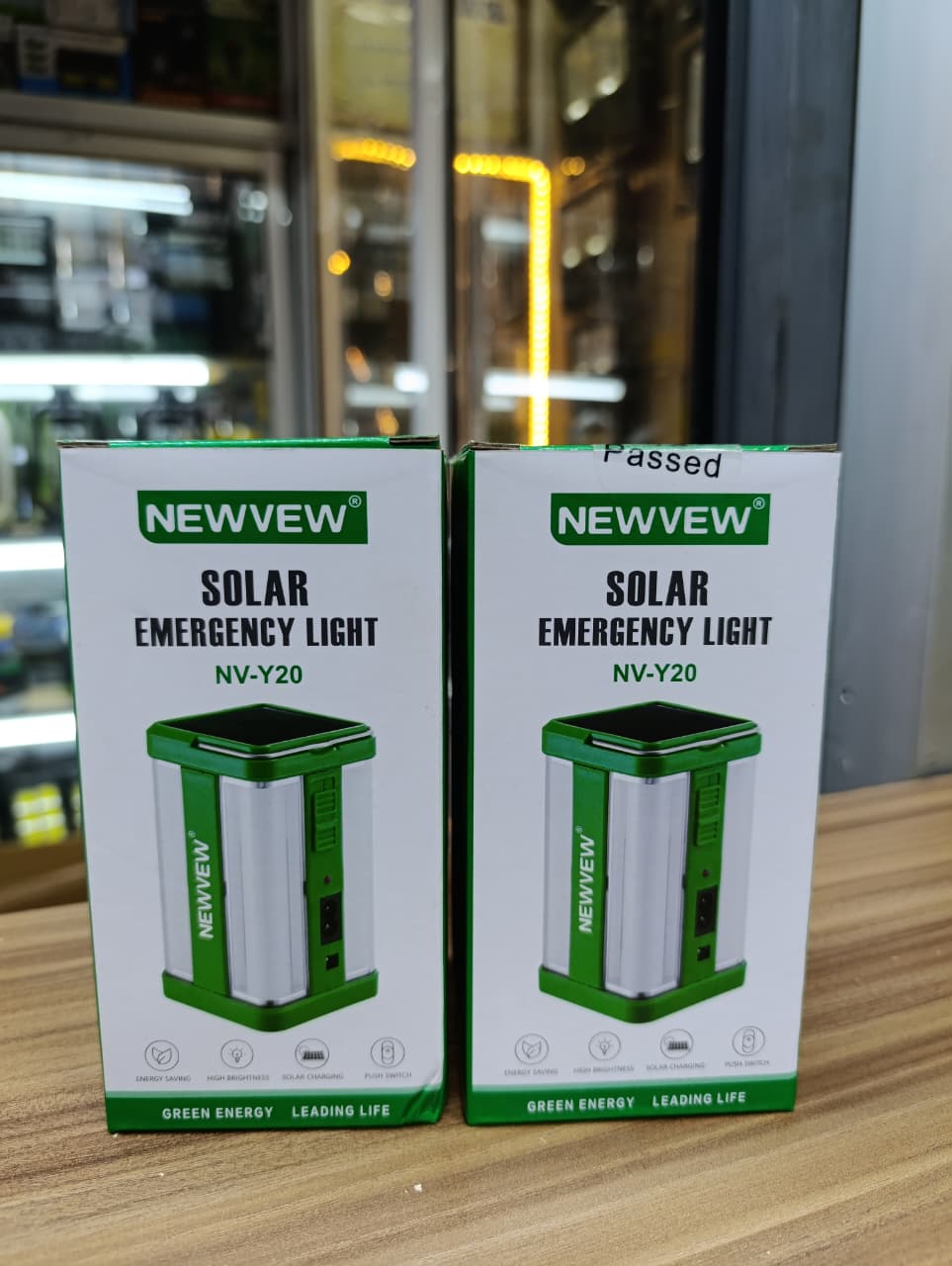 NV-Y20 Solar Emergency Light Portable Rechargeable LED Lamp with Solar & USB Charging