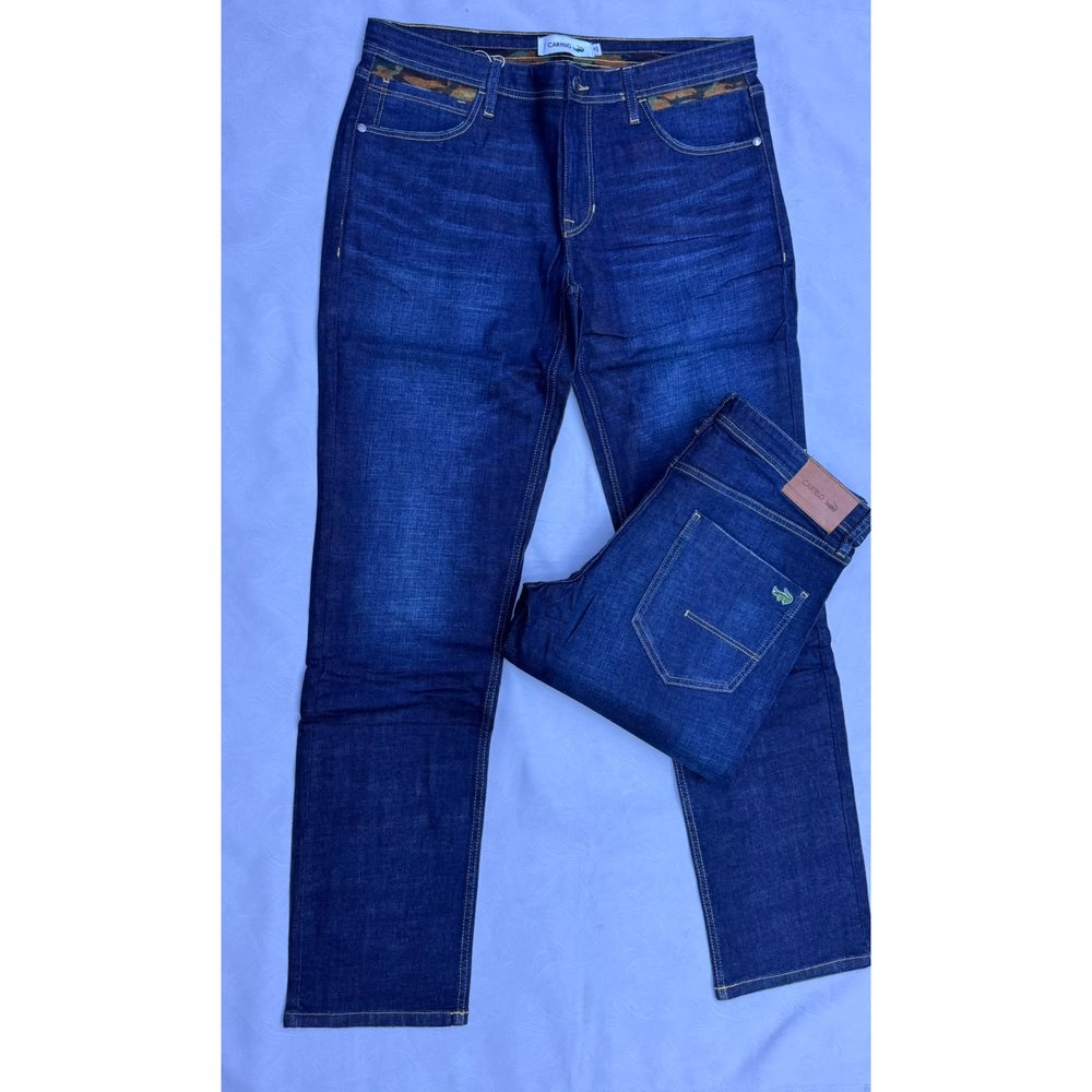 Classic Blue Straight Leg Stretch Jeans for Men - Men's Five Pocket Denim Trousers, Smart Casual Work, Outing & Weekend Pants, Everyday Denim, Men's Jeans & Trousers, Men's Clothing