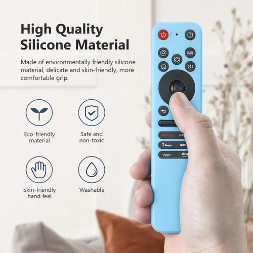 LG 2025 New Magic Replacement Remote AI, Pointer, Alexa Voice, Bluetooth with protective silicone cover (full coverage) - blue