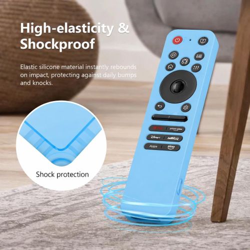 LG 2025 New Magic Replacement Remote AI, Pointer, Alexa Voice, Bluetooth with protective silicone cover (full coverage) - blue