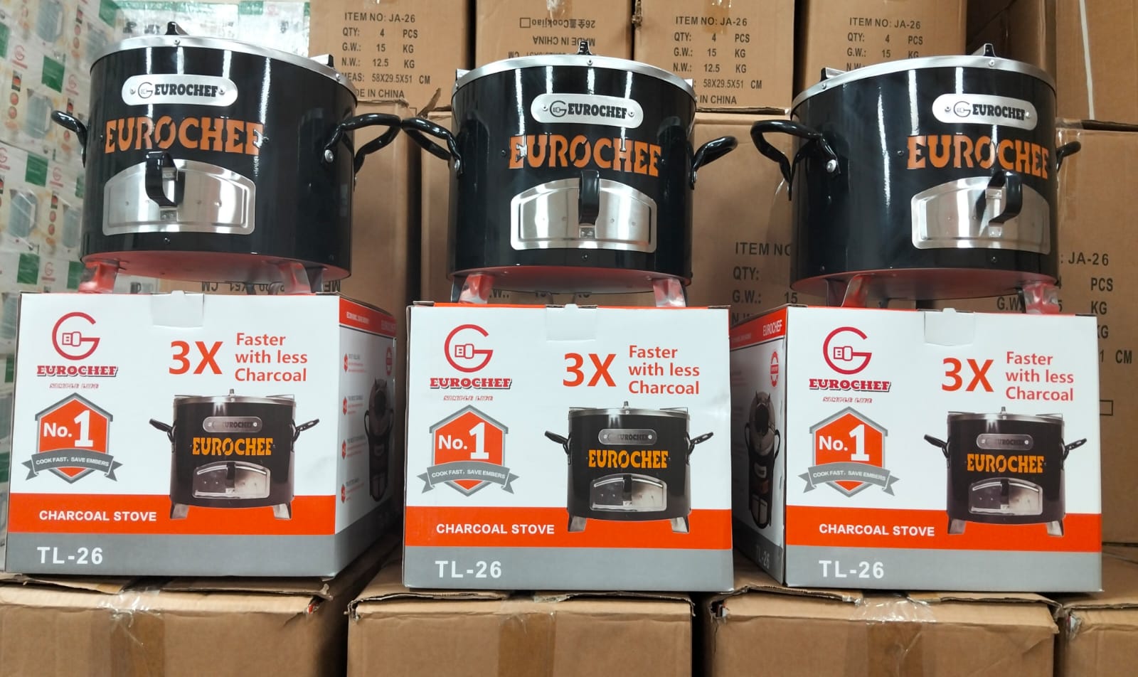 🍊 Eurochef Jikokoa Charcoal Stove — Medium
Make everyday charcoal cooking more convenient with the Eurochef medium-size Jikokoa charcoal stove. A practical cooking solution for homes and outdoor use,