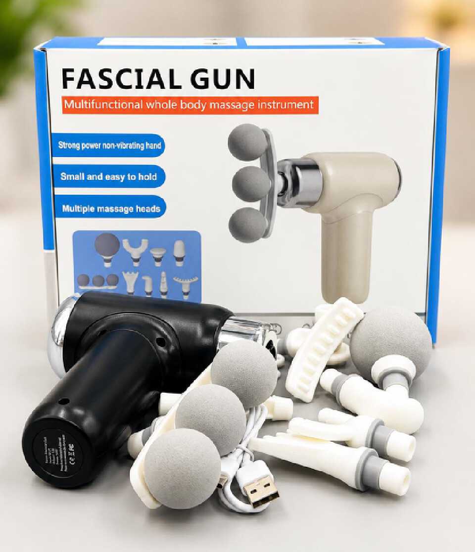 Fascial comprehensive massage gun.
enjoy a convenient full-body massage experience with this fascial comprehensive massage gun, designed for targeted massage of different muscle areas during relaxatio