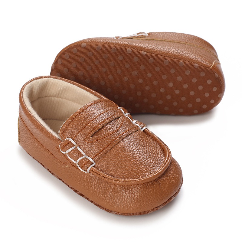 Baby Shoes Baby Boys Shoes Toddler Boy Loafers Dress Shoes for Boys Soft Sole PU Loafers Indoor Outdoor Walking Shoes