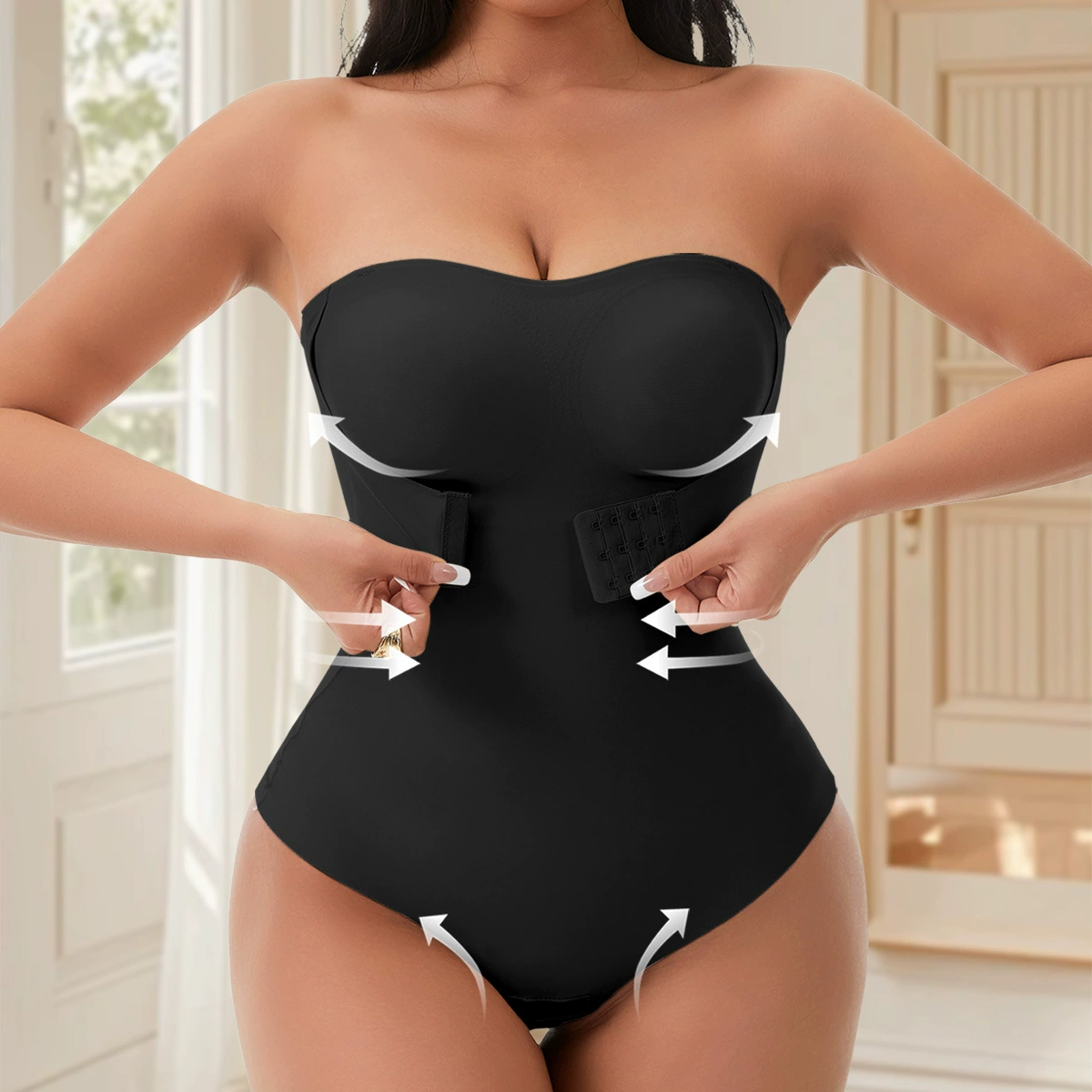 Seamless Body Shaper for Women Tummy Control Bodysuit Waist Trainer Slimming Shapewear Women's Clothing Lingerie