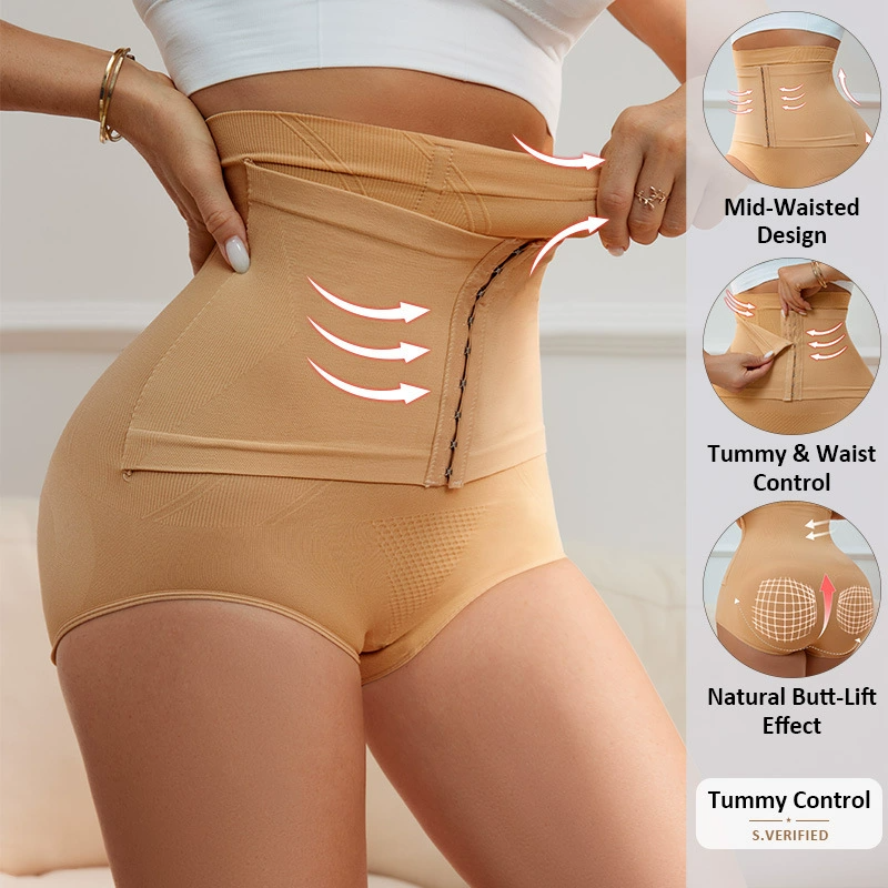 Women High Waist Tummy Control Panties Seamless Shapewear Butt Lifter Slimming Underwear Body Shaper Briefs Women's Clothing Lingerie