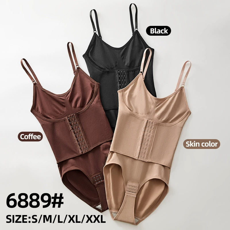 Jumpsuit Seamless Body Shaper for Women Tummy Control Bodysuit Waist Trainer Slimming Shapewear Women's Clothing Lingerie with Breast Pad