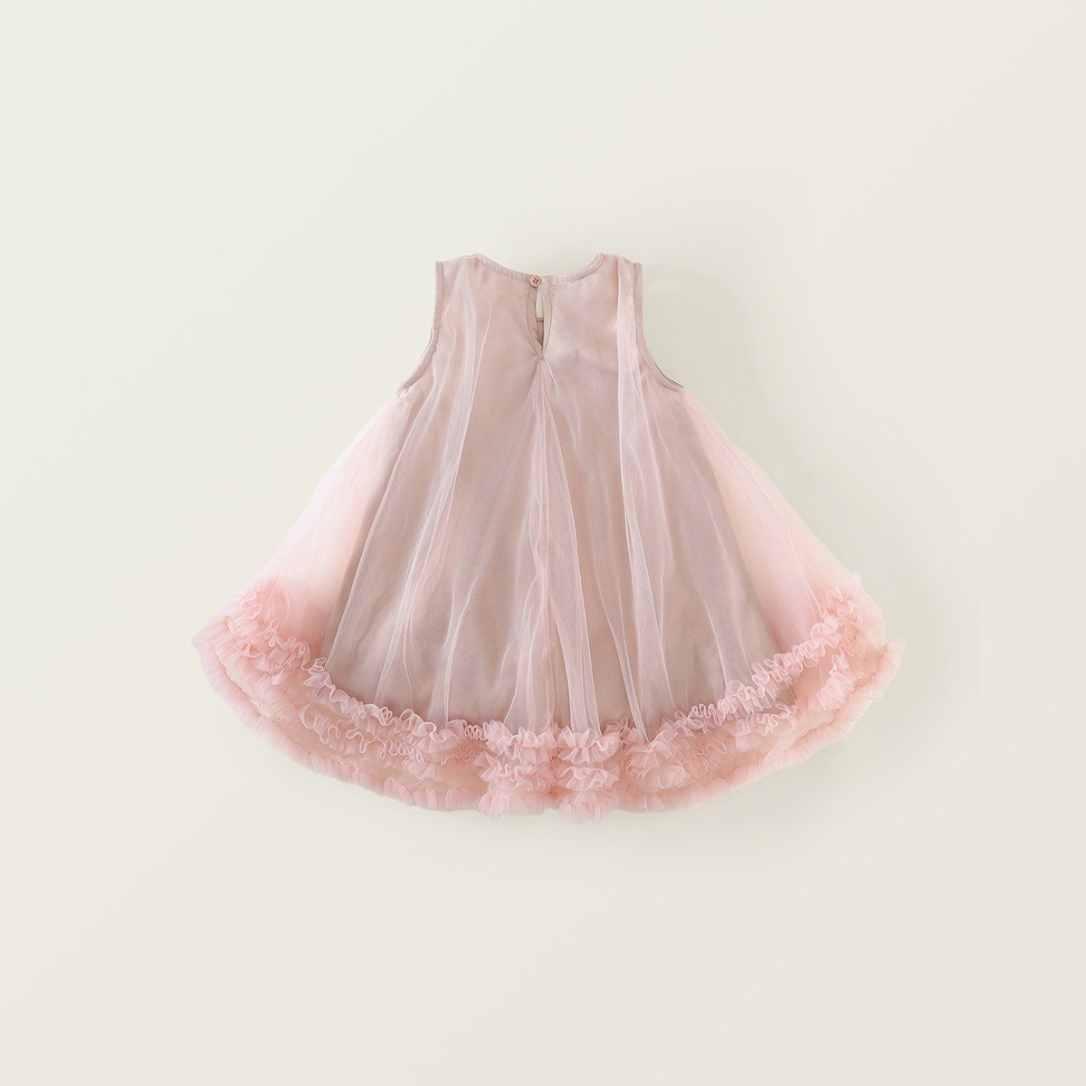Baby Girls Irregular Tulle Princess Dress Summer Sleeveless Birthday Party Dress with Bow Elegant Toddler Special Occasion Dress Baby Clothes Baby Dress