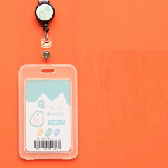 2Pcs Double-Sided Transparent ID Card Holder with Retractable Lanyard, 2-Card Capacity, Easy Access Badge Holder for Student ID, Bus Card, Meal Card & Access Card  Business Card Holders Card Case