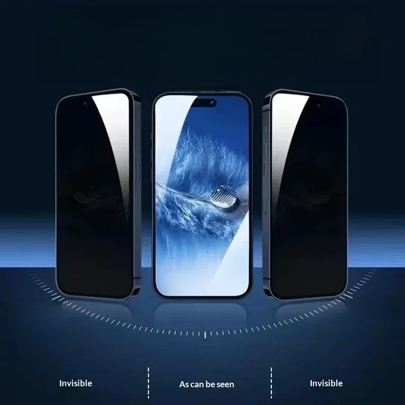 2Pcs Tecno Camon 40 Pro Curved Tempered Glass Screen Protectors, HD Anti-Shatter Privacy Screen Protector, Full Coverage Phone Protection Film Screen Protector Set for Tecno Mobile Phone