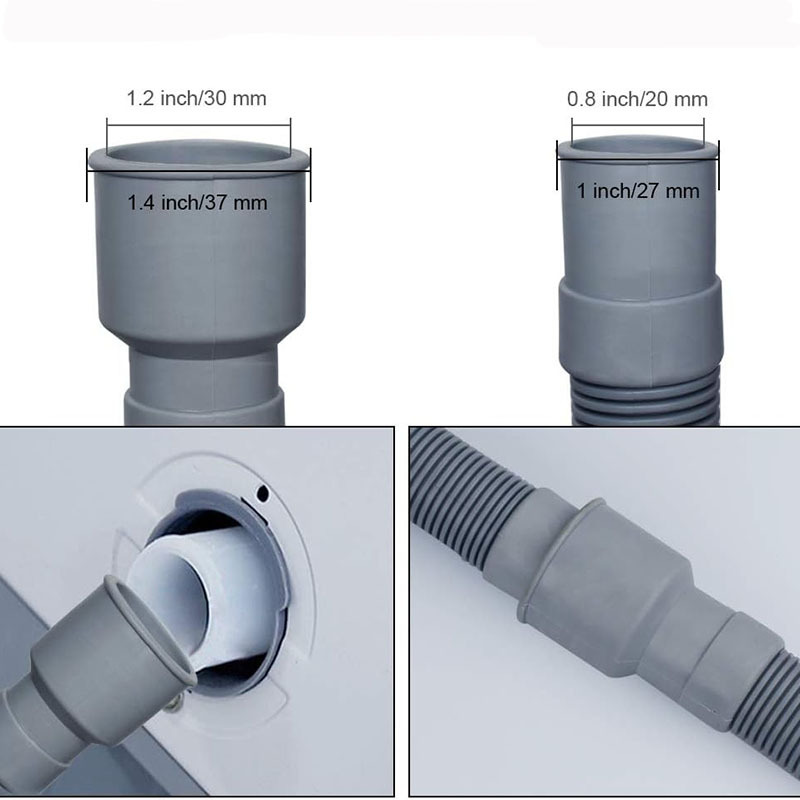 3M,Washing machine drainage pipe extension 3 Meters Long with tightening strips and a connector