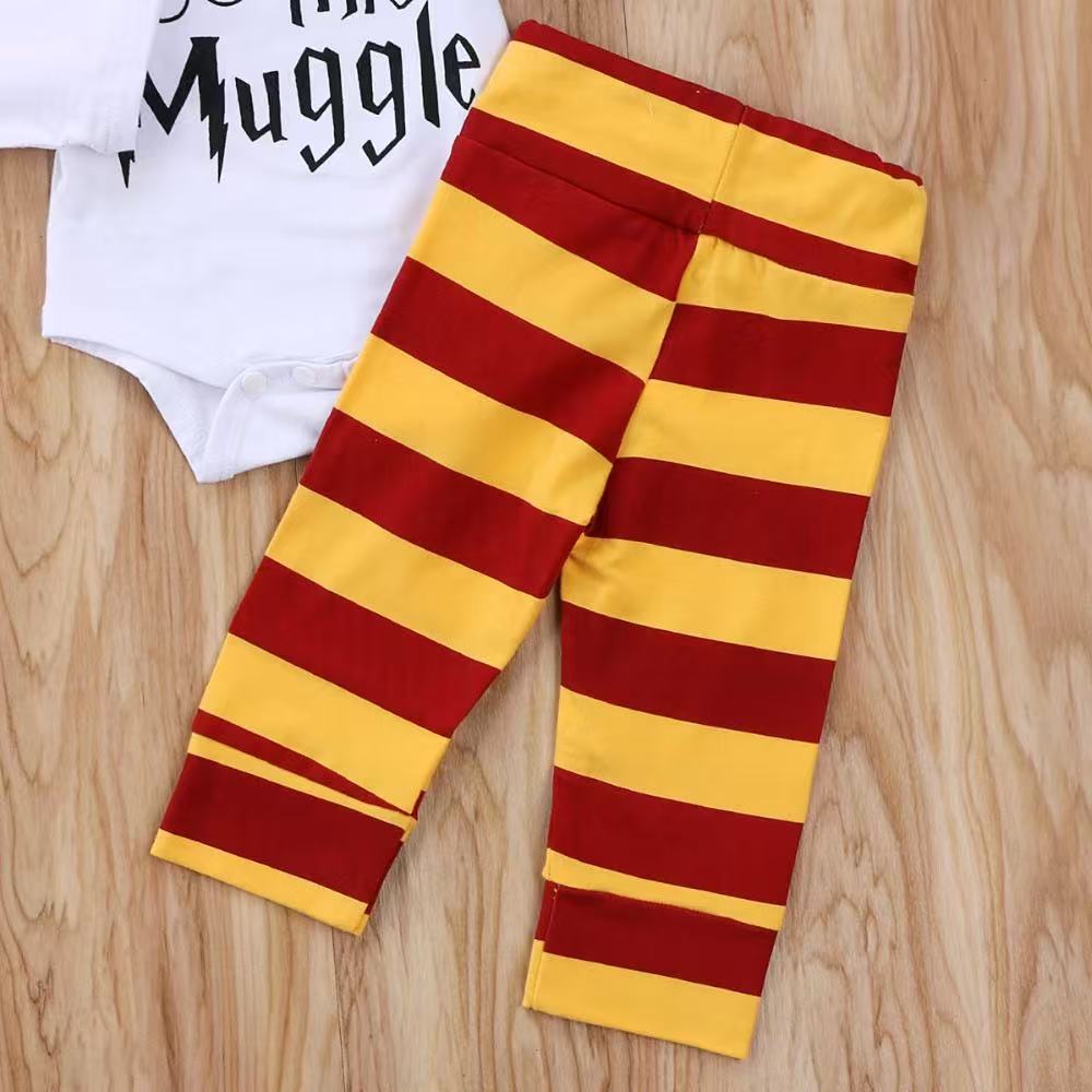 3 piece Harry Potter Infant Clothing: Exporter’s Pack of Bodysuit, Short-Sleeve, Long-Sleeve, Hoodie, Three-Piece Set with Cartoon Print.baby clothes，baby clothing，infant clothes，newborn clothes，toddl