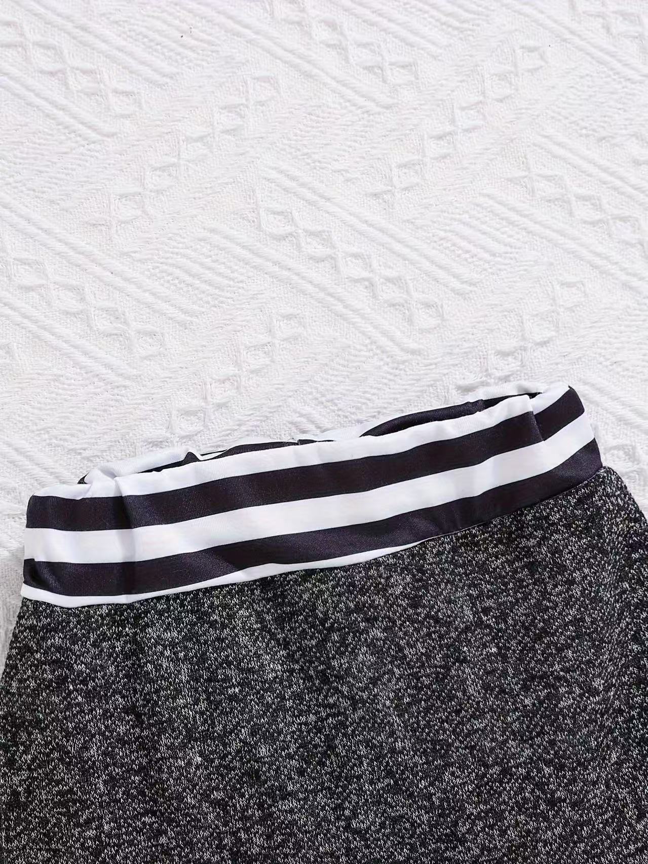 3 piece Spring and Summer New Arrivals: Children's Fashion Letter Print Onesie + Striped Hem Trousers + Hat, Two-Piece Set for Boys and Girls. Infant Clothing, Newborn Garments, Toddler Apparel, Baby