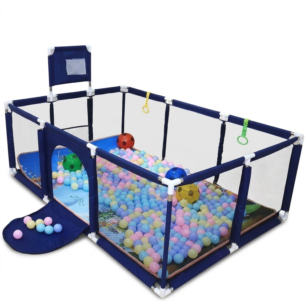 Share this product



Baby Activity Center Playpen Fence with 30 Soft Balls – Safe Play Space