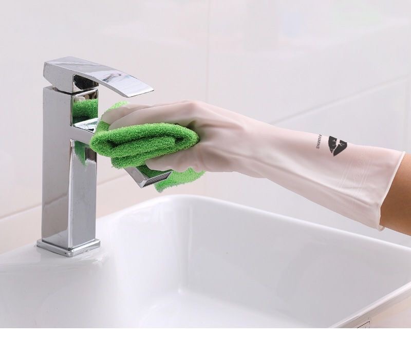 Waterproof Rubber Gloves Dishwashing Tools Latex Dishwashing Gloves Kitchen Durable Cleaning Housework Chores Durable Protective Antiskid