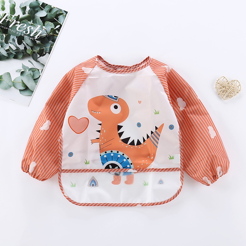 Baby Clothes Baby Waterproof Cover Color Printed One Size Fits All Boys And Girls Universal Children's Bib QSROCIO