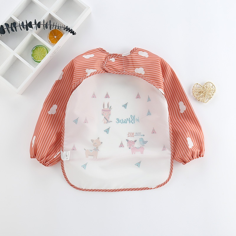 Baby Clothes Baby Waterproof Cover Color Printed One Size Fits All Boys And Girls Universal Children's Bib QSROCIO