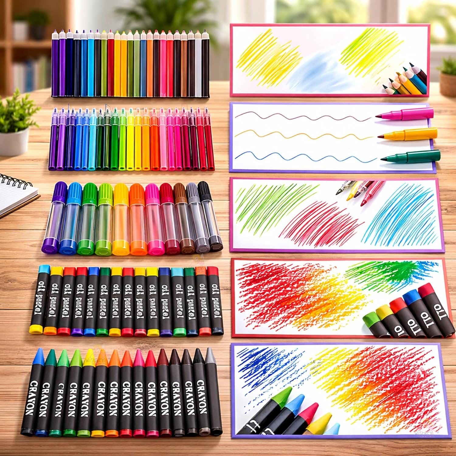 150 Pieces Colour Set Kit for Kids, Complete Stationery Items and Colour Pencil Set in Portable Case, Creative Birthday Gift for Kids and Gift for Girls Age 12-14 Years