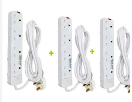 Sundabests Power King Heavy Duty 4-way Power/Socket Extension Cable Charging Outlet extension cable
