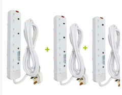 Sundabests Power King Heavy Duty 4-way Power/Socket Extension Cable Charging Outlet extension cable