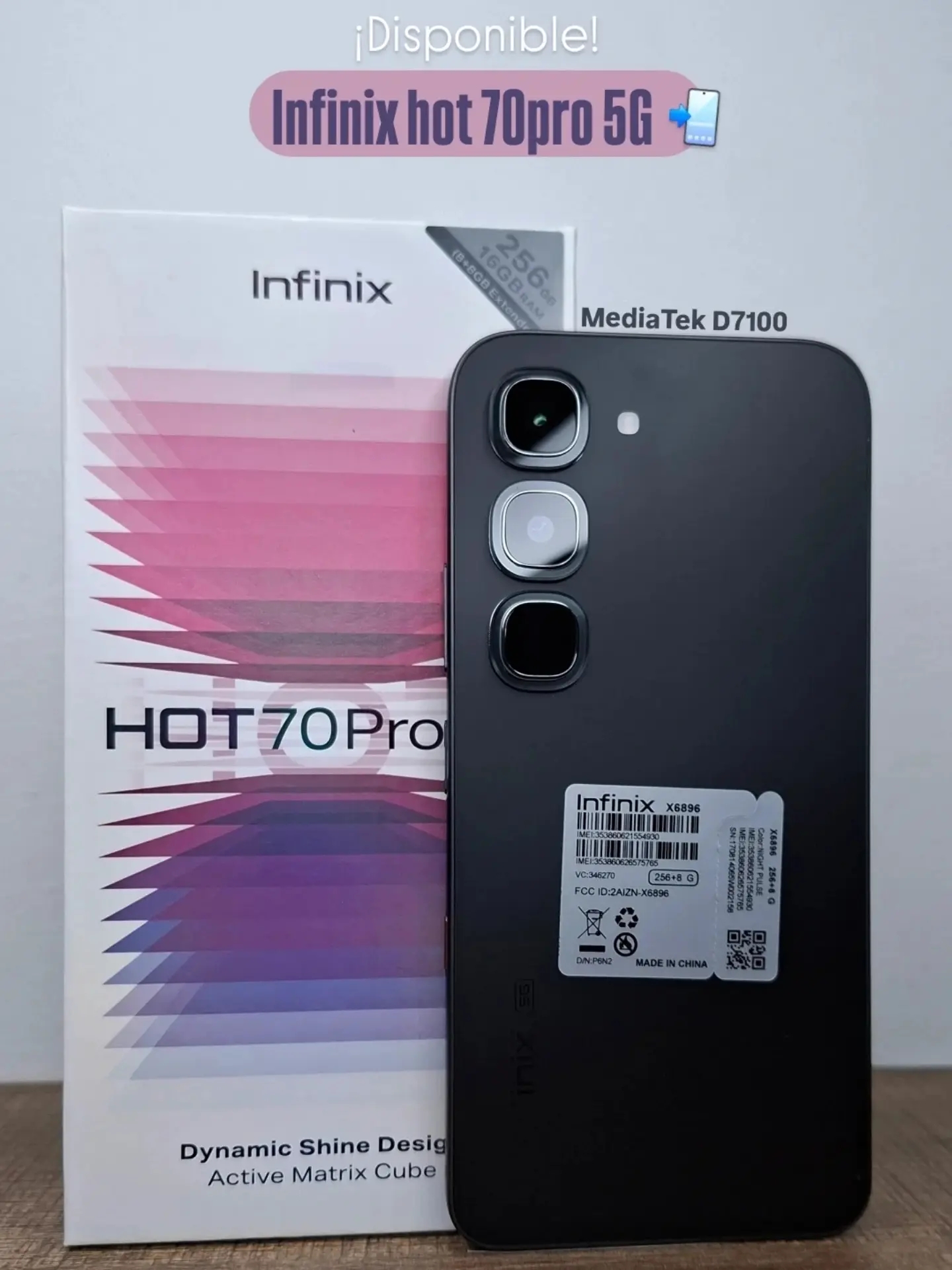 [Price Drop!!!] Infinix Hot 70 Pro 5G 256GB+16(8+8)GB 6.76" 144Hz AMOLED Display 50MP Camera 6000mAh Battery 45W Fast Charging IP68 Rated Android 16 Smart Ai Smartphone