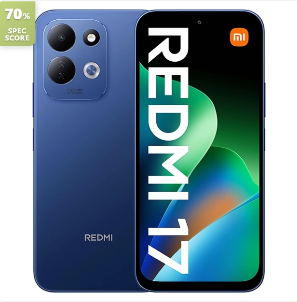 [Price Drop🔥🔥] XIAOMI Redmi 17 128GB+4GB 6.9" IPS LCD 120Hz Display 50MP Camera 7500mAh Battery 45W Fast Charging Android 16 Dual SIM IP64 MTK Helio G91 Ultra Smart AI Smartphone Smartphones