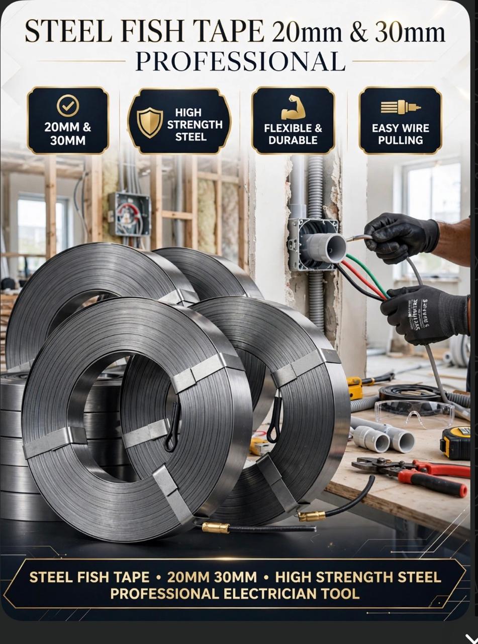 30 mm Sealing Tape - Designed to help electricians and technicians guide electrical wires and cables through conduits, pipes and other enclosed spaces.
