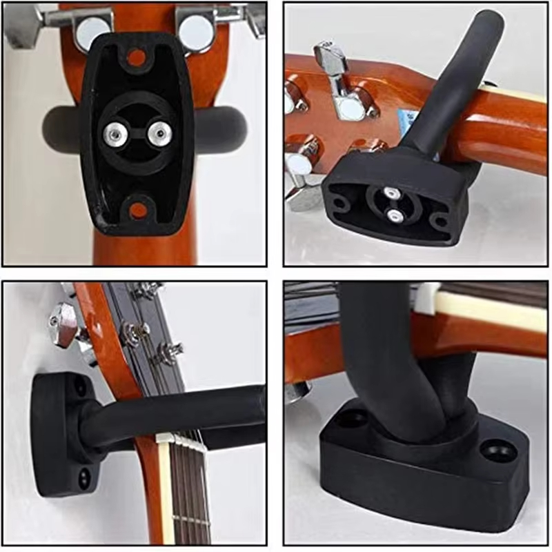 1Pcs Wall Mount Guitar Hanger Hook Non-slip Holder Stand for Acoustic Guitar Ukulele Violin Bass Guitar Parts Instrument Accessories